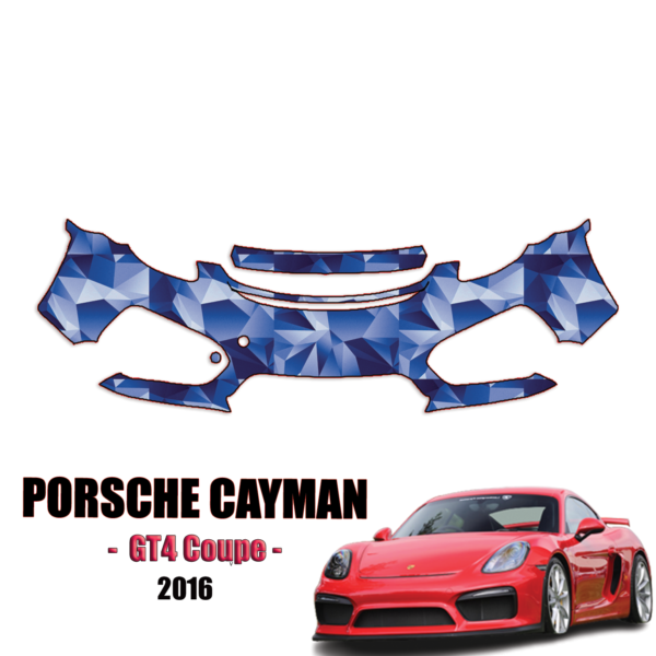 2016 Porsche Cayman – GT4 Coupe Precut Paint Protection Kit – Front Bumper