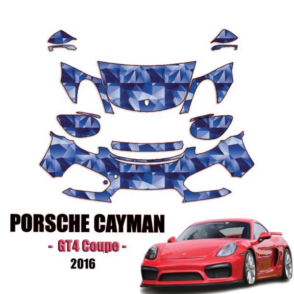 2016 Porsche Cayman – GT4 Coupe Pre Cut Paint Protection Kit – Partial Front