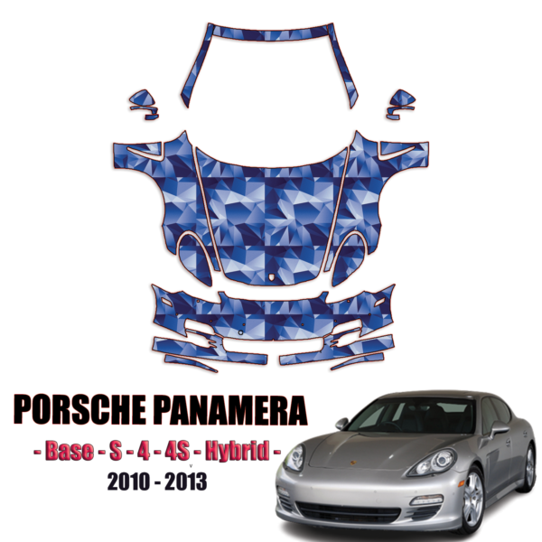 2010-2013 Porsche Panamera – Base, S, 4, 4S, Hybrid Pre Cut Paint Protection Kit – Full Front + A Pillars + Rooftop
