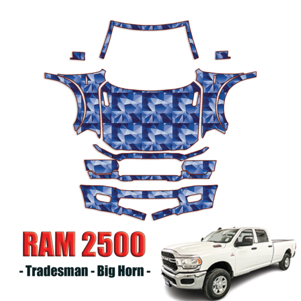 2019-2021 Ram 2500 Precut Paint Protection PPF Kit – Full Front