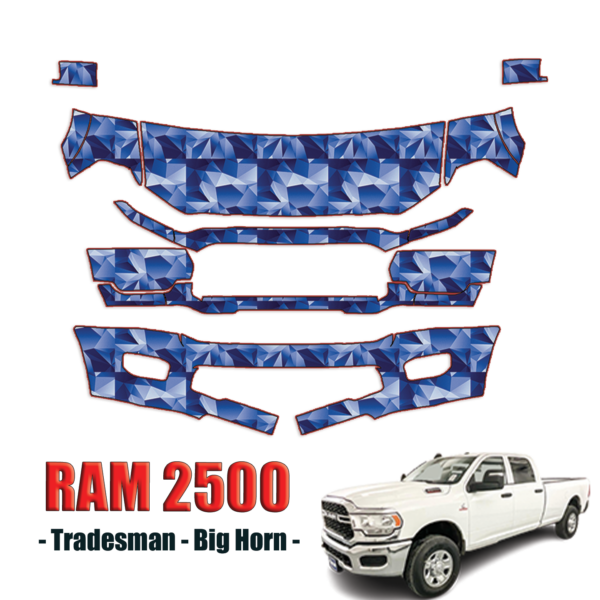 2019-2021 Ram 2500 Bighorn Precut Paint Protection PPF Kit – Partial Front
