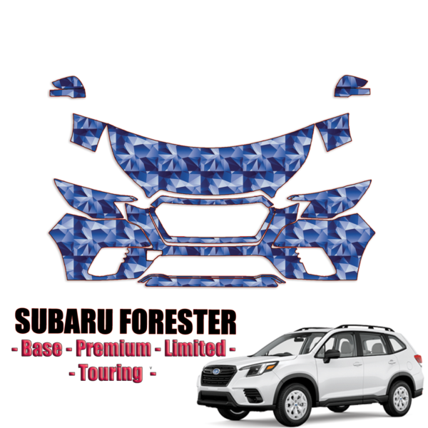 2022-2023 Subaru Forester – Base Precut Paint Protection Kit – Partial Front