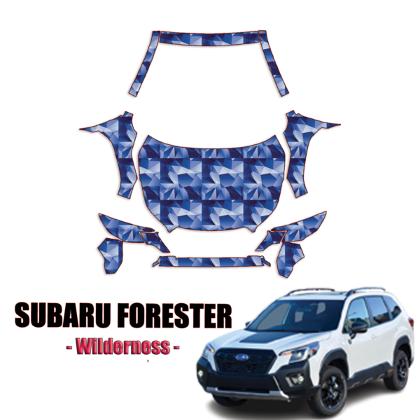 2022-2023 Subaru Forester – Wilderness Pre-Cut Paint Protection Kit – Full Front + A Pillars + Rooftop