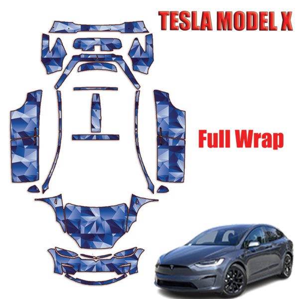 2022-2024 Tesla Model X Precut Paint Protection Kit – Full Wrap Vehicle
