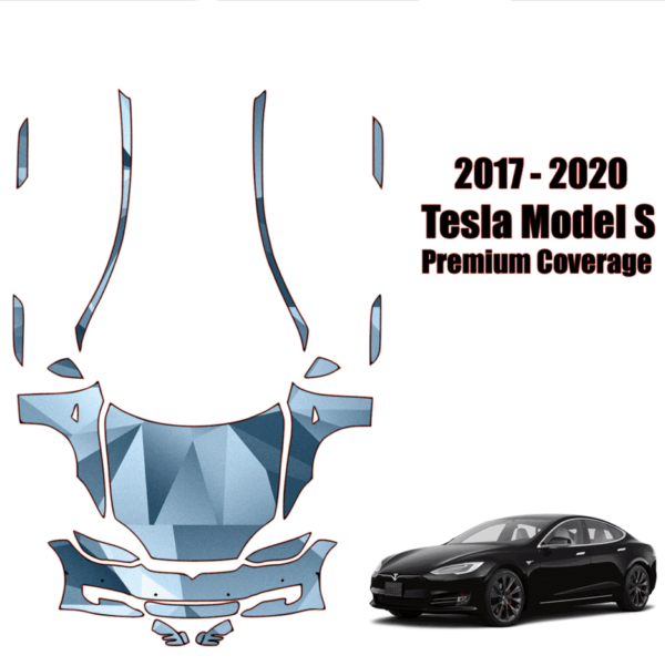2017-2021 Tesla Model S Precut Paint Protection PPF Kit – Full Front