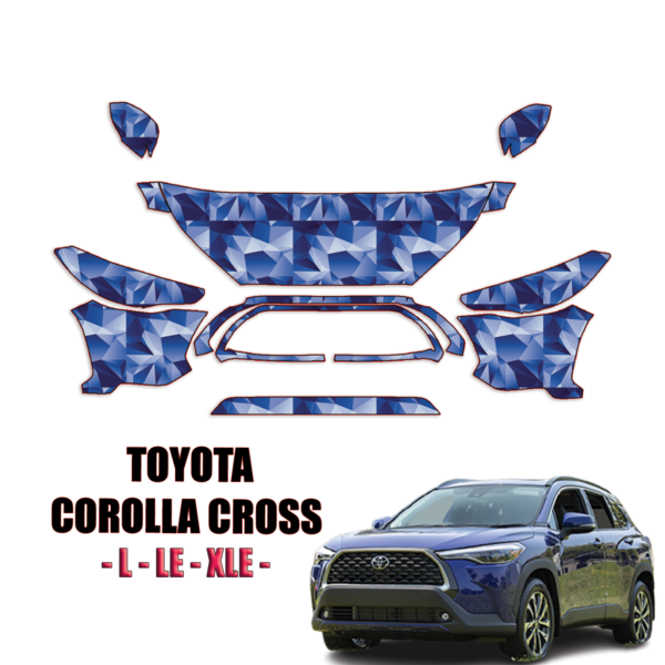 2022-2024 Toyota Corolla Cross Precut Paint Protection Kit – Partial Front