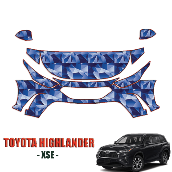 2021-2024 Toyota Highlander XSE Precut Paint Protection PPF Kit – Partial Front