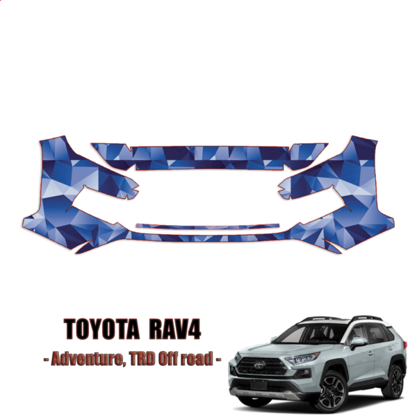 2019-2024 Toyota Rav4 Precut Paint Protection PPF Kit – Front Bumper