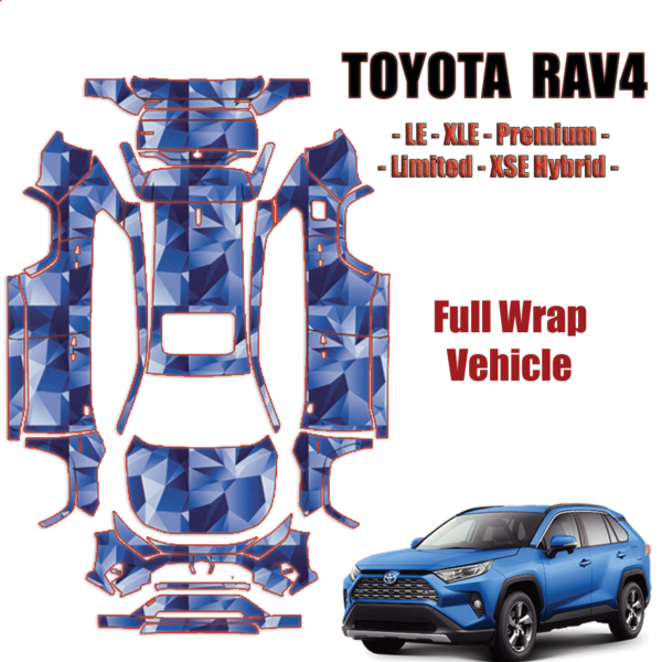 2019-2024 Toyota Rav4 Precut Paint Protection Kit – Full Wrap Vehicle