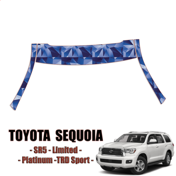 2018-2022 Toyota Sequoia Paint Protection Kit A Pillars+Rooftop