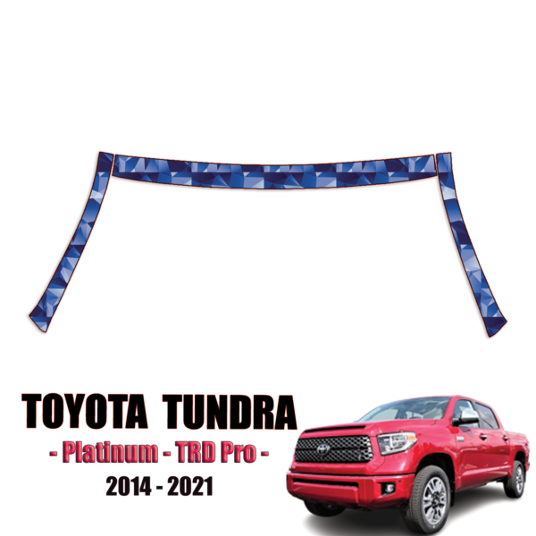 2014-2021 Toyota Tundra – Platinum, TRD Pro Pre Cut Paint Protection Kit – A Pillars + Rooftop
