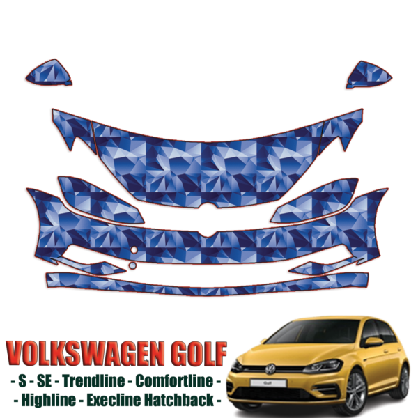 2018-2023 Volkswagen Golf Precut Paint Protection Kit – Partial Front