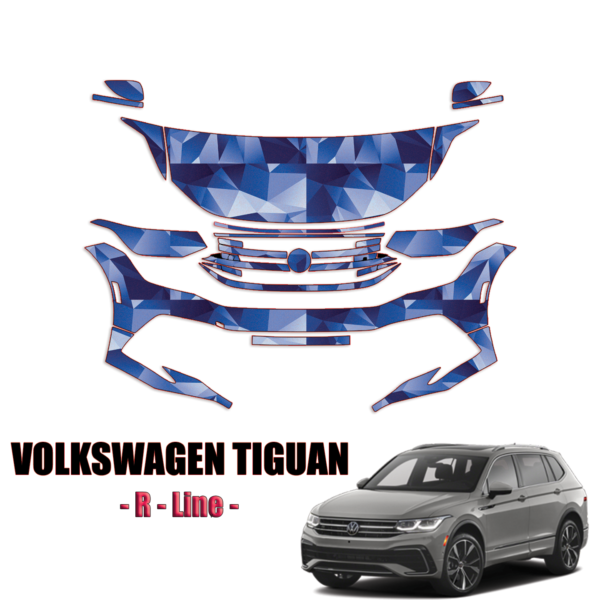 2022-2024 Volkswagen Tiguan R-Line Precut Paint Protection PPF Kit – Partial Front