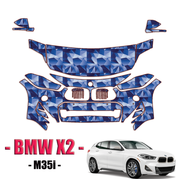 2021-2023 BMW X2 – M35i Precut Paint Protection PPF Kit – Partial Front