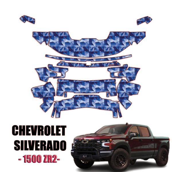 2023-2024 Chevrolet Silverado 1500 ZR2 Precut Paint Protection Kit – Partial Front