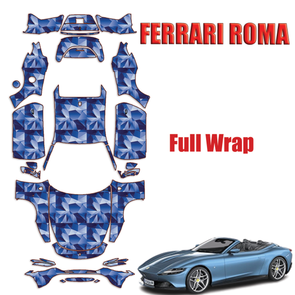 2021-2024 Ferrari Roma Precut Paint Protection PPF Kit – Full Wrap Vehicle