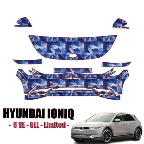 2022-2024 Hyundai Ioniq 5 Pre Cut Paint Protection PPF Kit – Partial Front