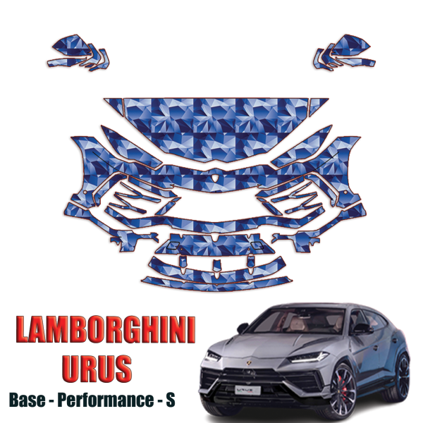 2023-2024 Lamborghini Urus Precut Paint Protection PPF Kit – Partial Front