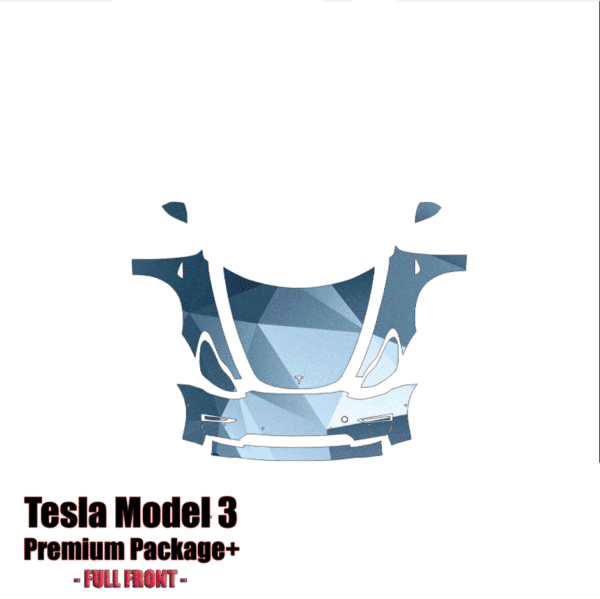 2017-2023 Tesla Model 3 Precut Paint Protection Kit – Full Front