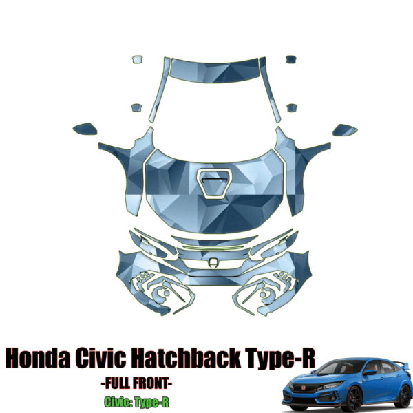 2017-2021 Honda Civic Type R Precut Paint Protection PPF Kit – Full Front+