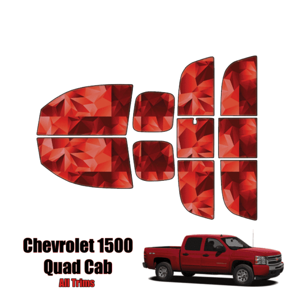 2007-2013 Chevrolet Silverado 1500 – Quad Cab Precut Window Tint Kit