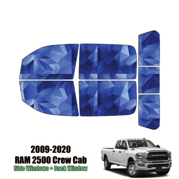 2009 – 2020 RAM 2500 Crew Cab – Full Truck Precut Window Tint Kit Automotive Window Film