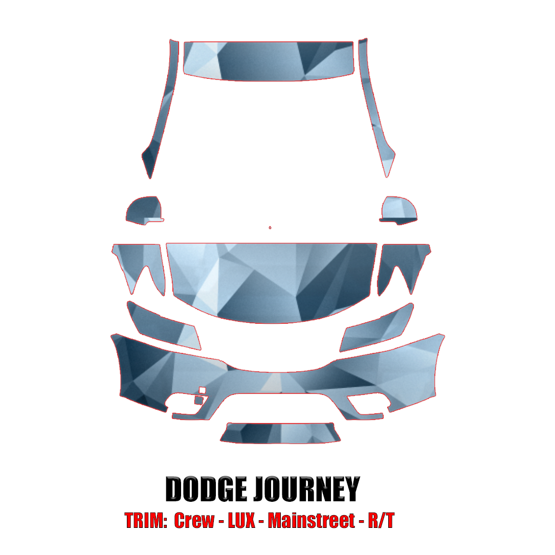 2011-2014 Dodge Journey Precut Paint Protection PPF Kit – Partial Front