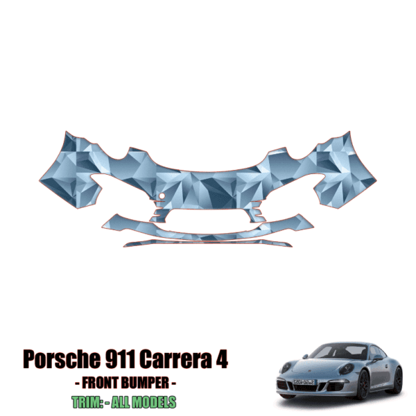 2013 – 2016 Porsche 911 Carrera 4 – Precut Paint Protection Kit ( PPF ) – Front Bumper