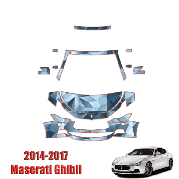 2014 – 2017 Maserati Ghibli -Maserati Ghibli | S | S Q4 Paint Protection Kit – Partial Front