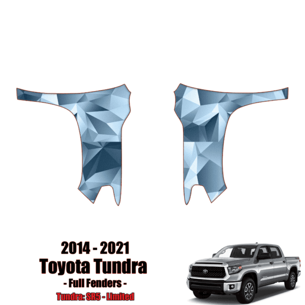 2014 – 2021 Toyota Tundra – Precut Paint Protection Kit (PPF) – Full Front Fenders