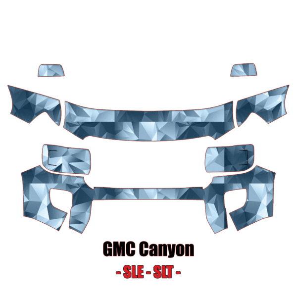 2015 – 2020 GMC Canyon – SLE SLT – Precut Paint Protection Kit (PPF) Partial Front