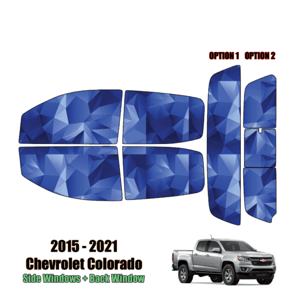 2015 – 2021 Chevrolet Colorado Crew Cab – Full Truck Precut Window Tint Kit Automotive Window Film