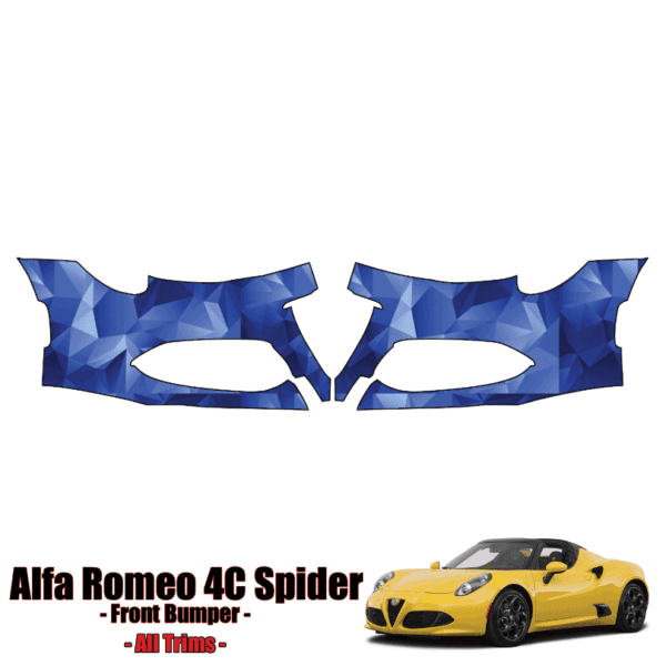 2015 – 2023 Alfa Romeo 4C Spider – Precut Paint Protection Kit (PPF) – Front Bumper