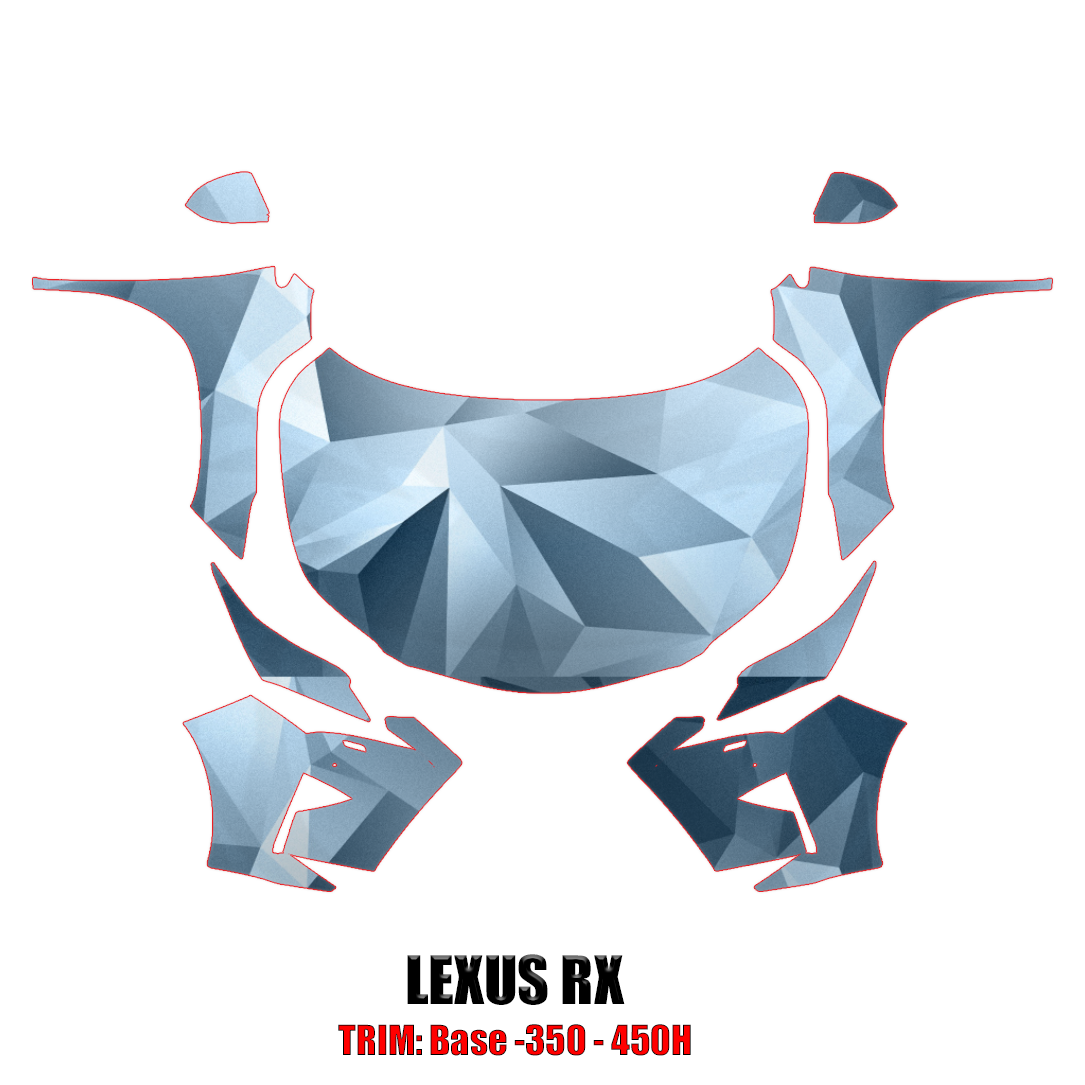2016-2019 Lexus RX Precut Paint Protection PPF Kit – Full Front
