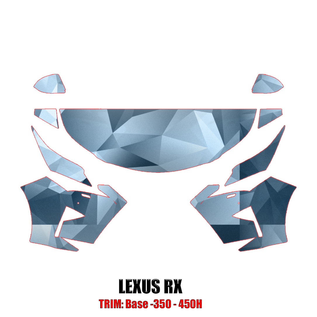 2016-2019 Lexus RX Precut Paint Protection PPF Kit – Partial Front