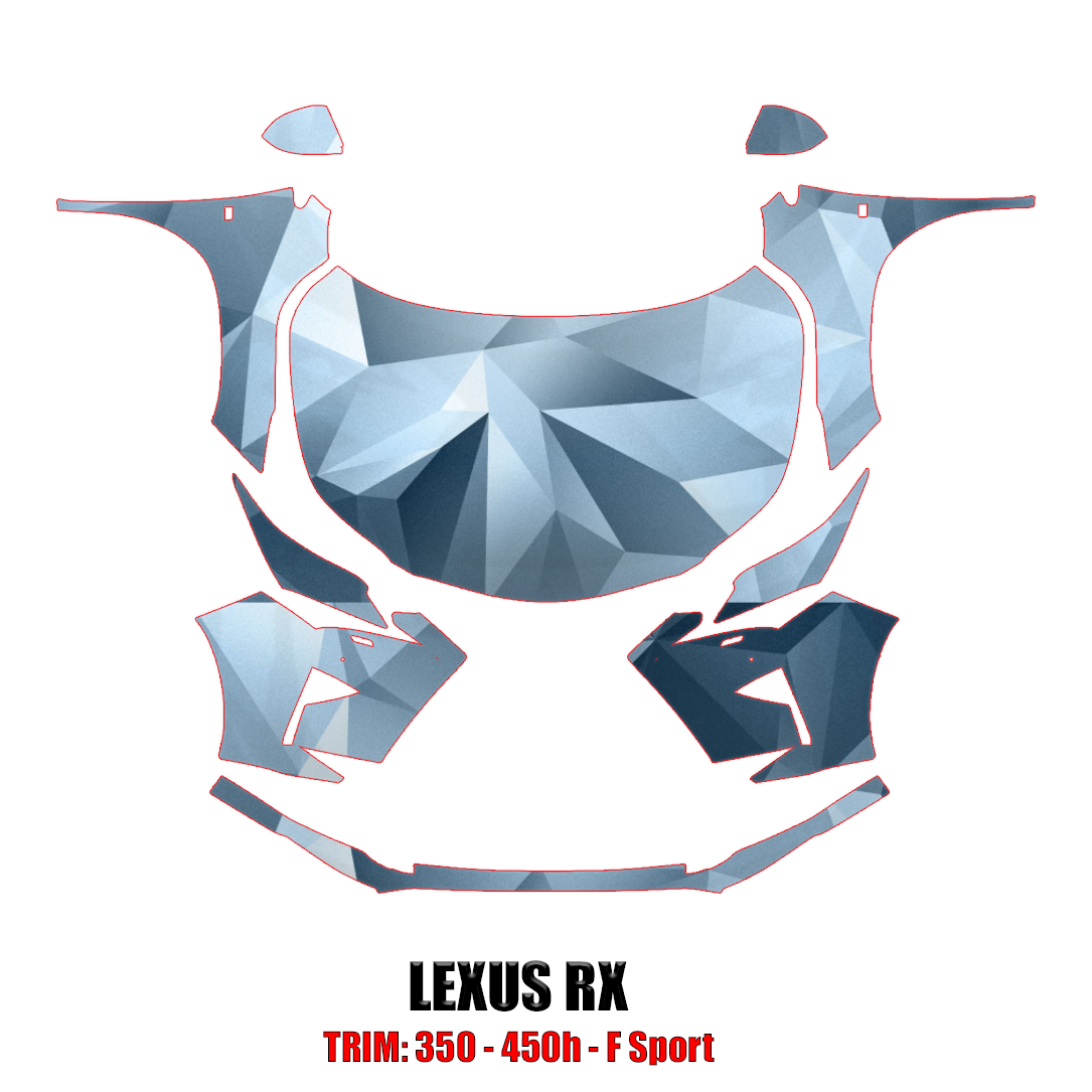 2016-2019 Lexus RX F Sport Precut Paint Protection PPF Kit – Full Front