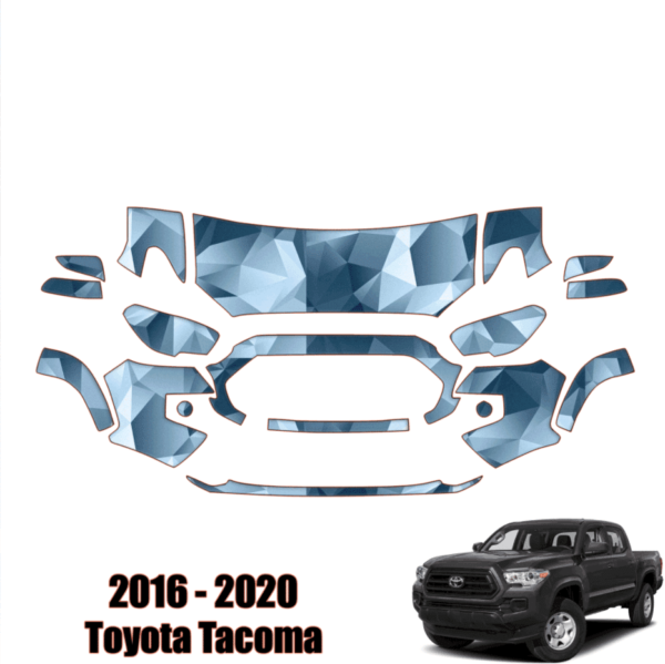 2016 – 2023 Toyota Tacoma – Precut Paint Protection Kit (PPF) Partial Front