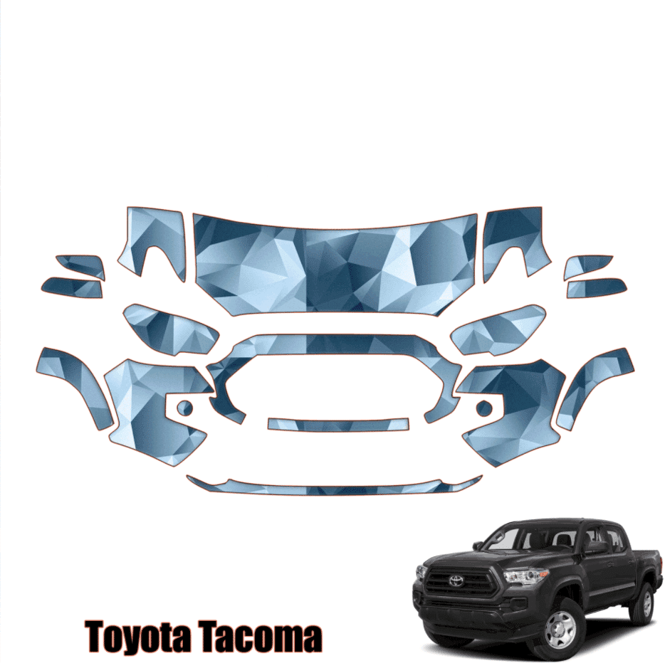 2016-2023 Toyota Tacoma Precut Paint Protection Kit – Partial Front
