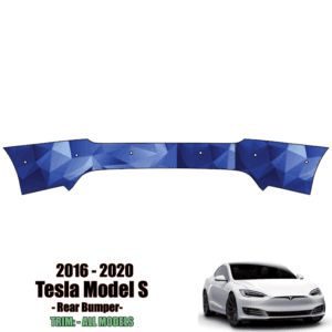 2016 – 2021 Tesla Model S – Precut Paint Protection Kit (PPF) Rear Bumper