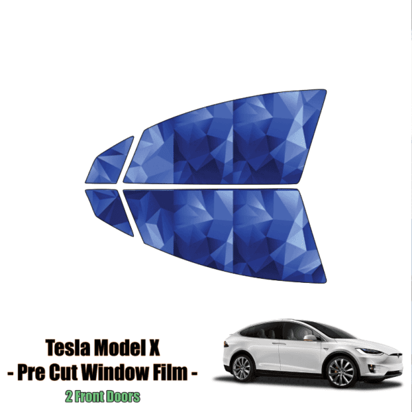 2016 – 2020 Tesla Model X – 2 Front Windows Precut Window Tint Kit Automotive Window Film