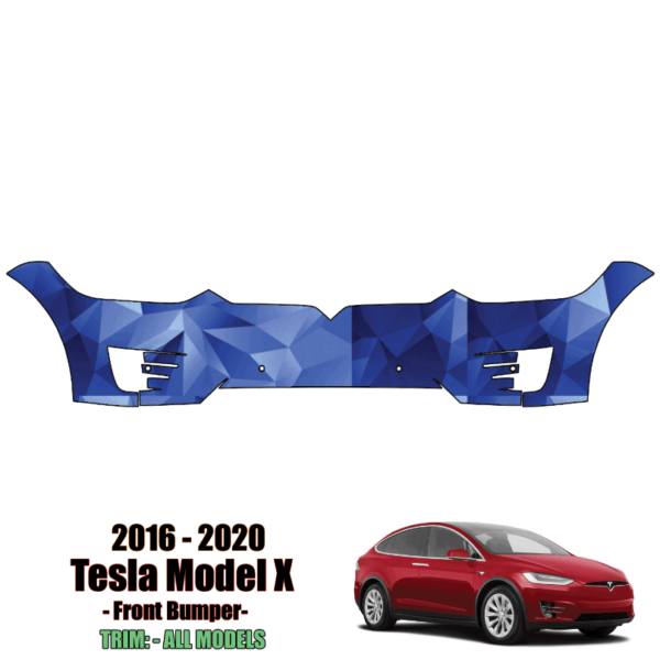 2016 – 2021 Tesla Model X – Precut Paint Protection Kit (PPF) Front Bumper