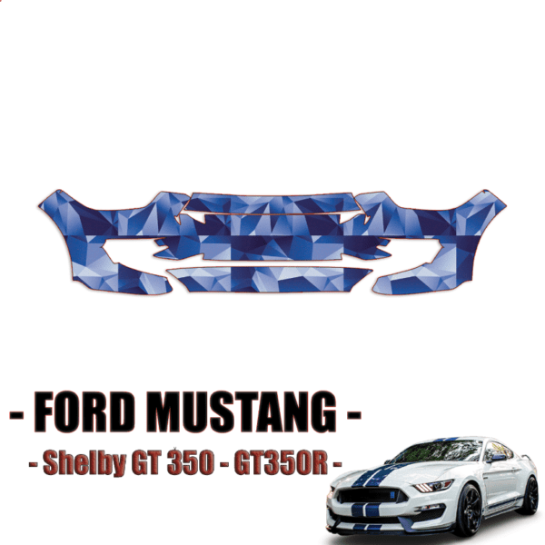 2016-2020 Ford Mustang Shelby GT350, GT350R Precut Paint Protection Kit – Front Bumper
