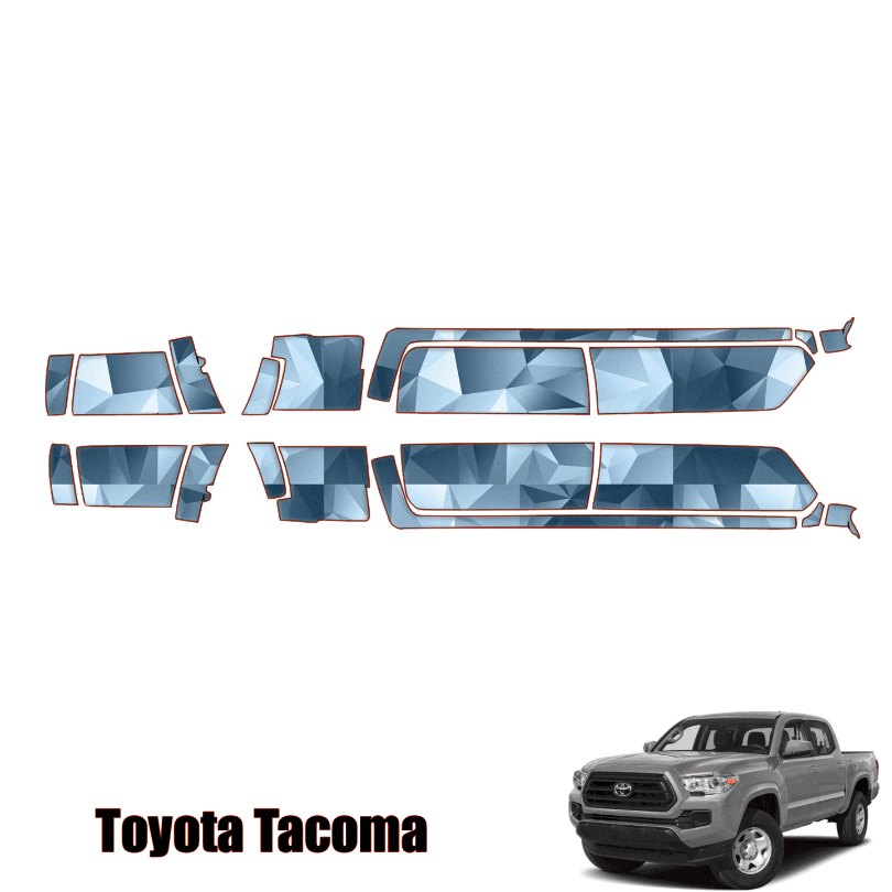 2016-2023 Toyota Tacoma Precut Paint Protection Kit PPF – Rocker Panels 6′ Bed