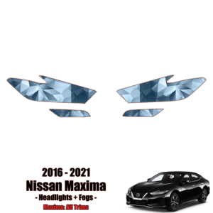 2016-2022 Nissan Maxima – Precut Paint Protection Kit – Headlights & Fogs