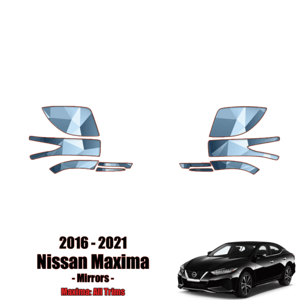 2016 – 2022 Nissan Maxima – Precut Paint Protection Kit (PPF) – Mirrors