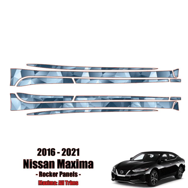 2016 – 2022 Nissan Maxima – Precut Paint Protection Kit (PPF) – Rocker Panels