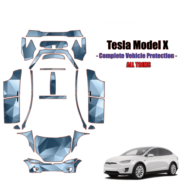 2016-2021 Tesla Model X Precut Paint Protection Kit – Full Wrap Vehicle