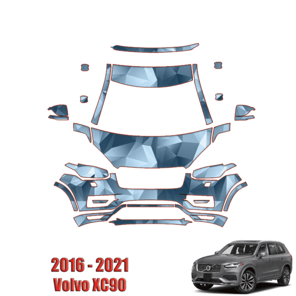 2016 – 2019 Volvo XC90 – T5, T6, Momentum, Inscription Paint Protection Kit – Partial Front