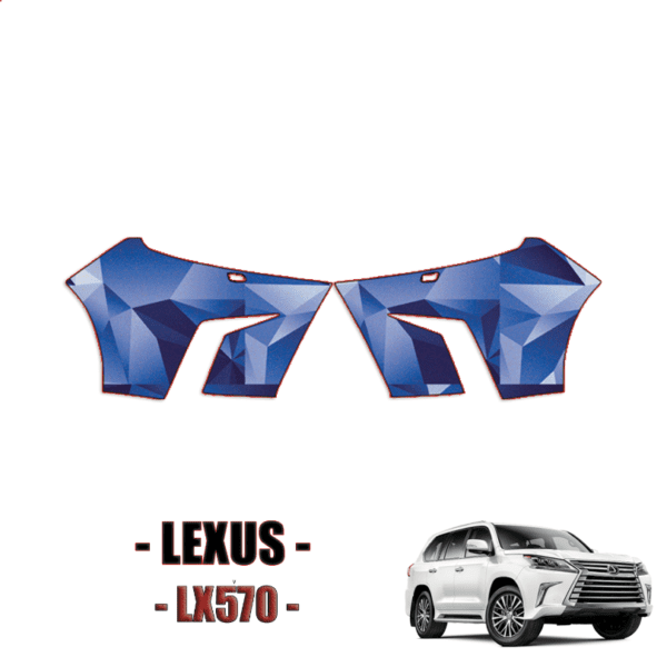 2016 -2021 Lexus LX570 Paint Protection Kit (PPF) Front Bumper