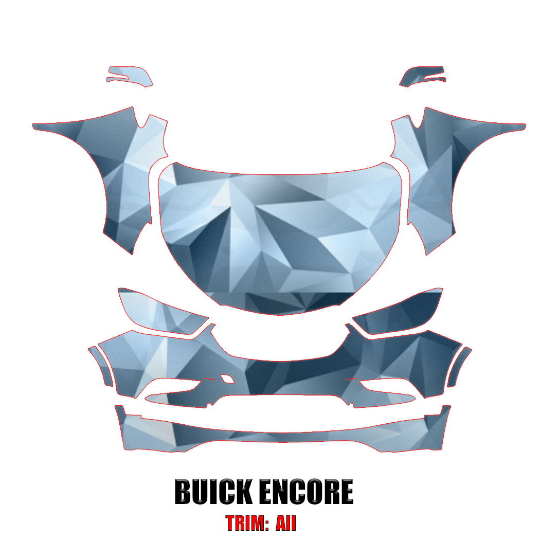 2017-2019 Buick Encore Precut Paint Protection PPF Kit – Full Front